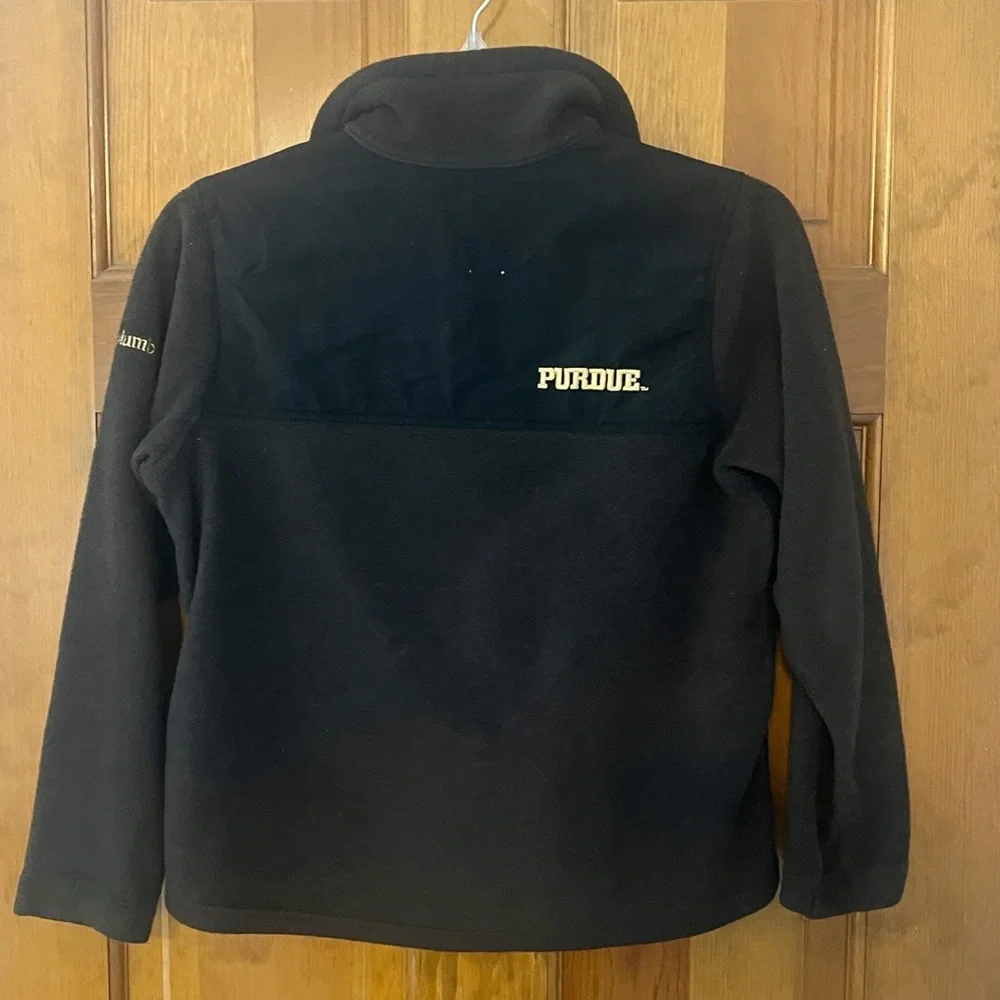 Columbia Purdue University Fleece‎ Full Zip Jacket Youth 10/12 Black and Gold